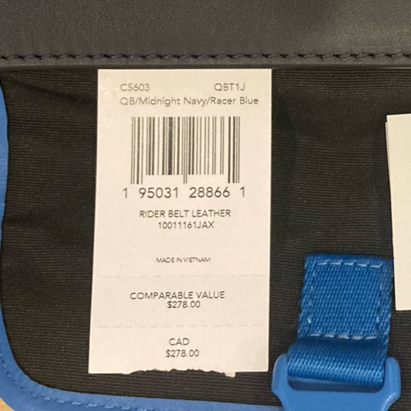 Coach Rider Double Belt Bag Blue NWT - Picture 12 of 12